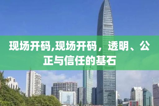 现场开码,现场开码，透明、公正与信任的基石