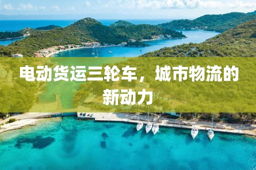 电动货运三轮车，城市物流的新动力