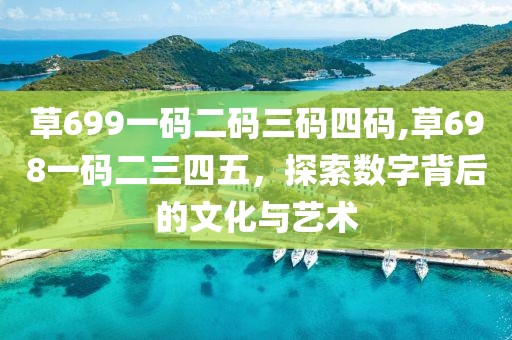 草699一码二码三码四码,草698一码二三四五，探索数字背后的文化与艺术