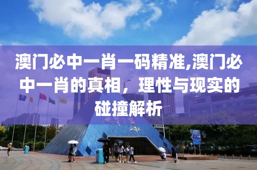 澳门必中一肖一码精准,澳门必中一肖的真相，理性与现实的碰撞解析