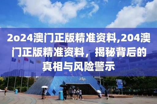 2o24澳门正版精准资料,204澳门正版精准资料，揭秘背后的真相与风险警示