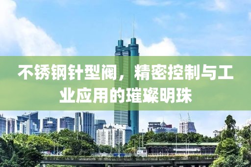 不锈钢针型阀，精密控制与工业应用的璀璨明珠