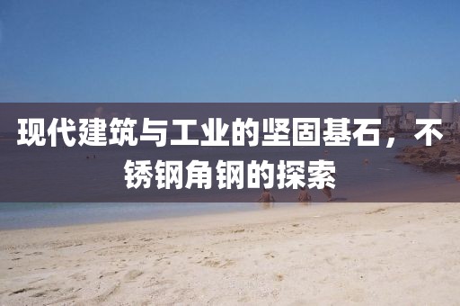 现代建筑与工业的坚固基石，不锈钢角钢的探索