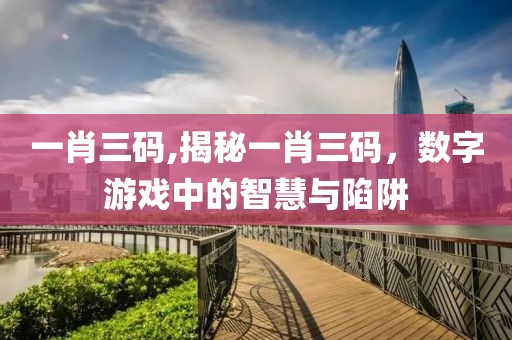 一肖三码,揭秘一肖三码，数字游戏中的智慧与陷阱