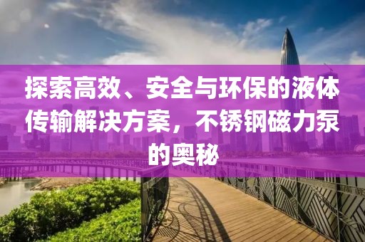 不锈钢磁力泵