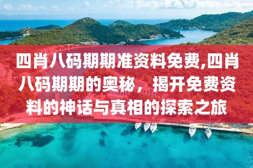四肖八码期期准资料免费,四肖八码期期的奥秘，揭开免费资料的神话与真相的探索之旅
