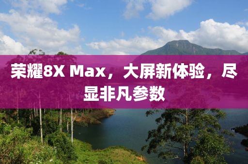 荣耀8X Max，大屏新体验，尽显非凡参数
