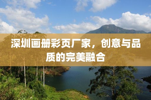 深圳画册彩页厂家，创意与品质的完美融合