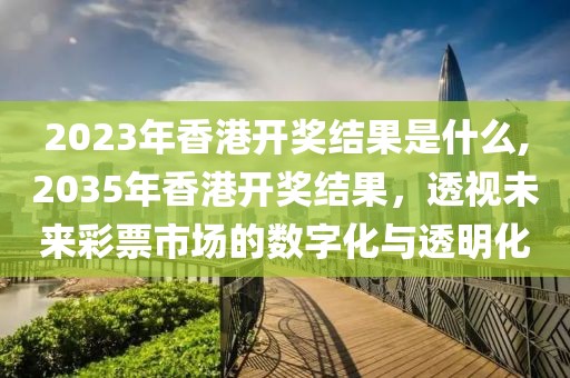 2023年香港开奖结果是什么,2035年香港开奖结果，透视未来彩票市场的数字化与透明化
