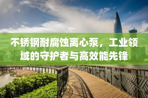 不锈钢耐腐蚀离心泵，工业领域的守护者与高效能先锋