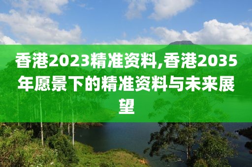 香港2023精准资料,香港2035年愿景下的精准资料与未来展望