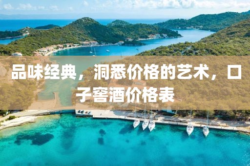 品味经典，洞悉价格的艺术，口子窖酒价格表