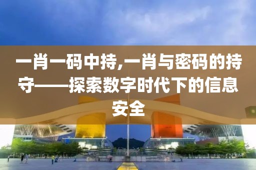 一肖一码中持,一肖与密码的持守——探索数字时代下的信息安全