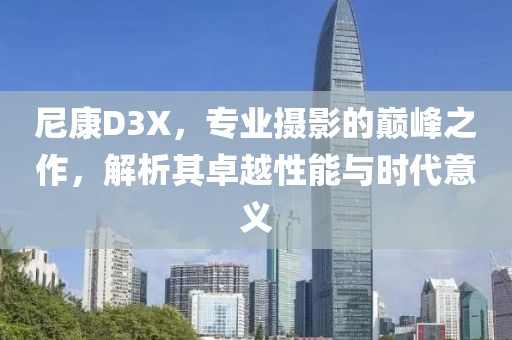 尼康D3X，专业摄影的巅峰之作，解析其卓越性能与时代意义