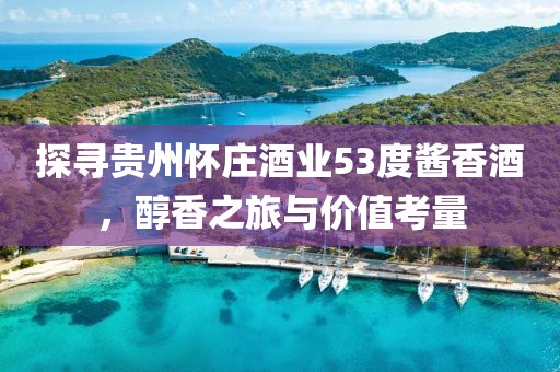 探寻贵州怀庄酒业53度酱香酒，醇香之旅与价值考量