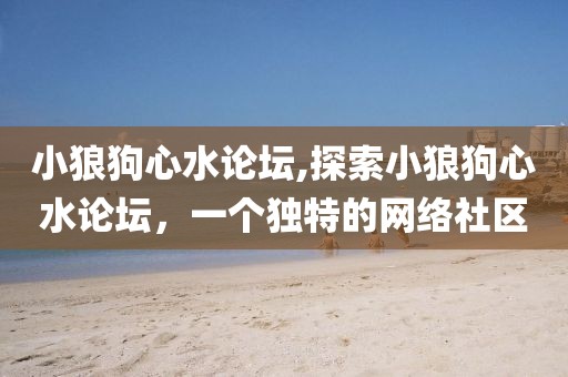 小狼狗心水论坛,探索小狼狗心水论坛，一个独特的网络社区