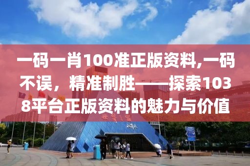 一码一肖100准正版资料,一码不误，精准制胜——探索1038平台正版资料的魅力与价值