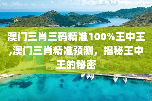 澳门三肖三码精准100%王中王,澳门三肖精准预测，揭秘王中王的秘密