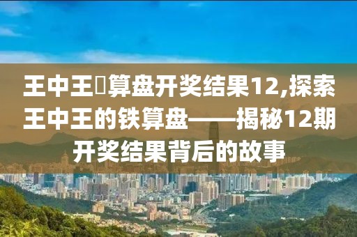 王中王鉄算盘开奖结果12,探索王中王的铁算盘——揭秘12期开奖结果背后的故事