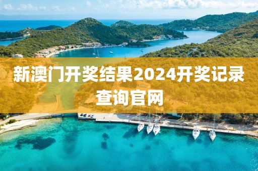 新澳门开奖结果2024开奖记录查询官网