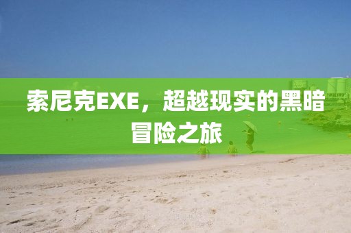 索尼克EXE，超越现实的黑暗冒险之旅