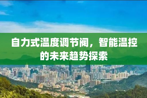 自力式温度调节阀，智能温控的未来趋势探索