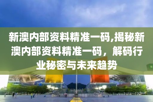 新澳内部资料精准一码,揭秘新澳内部资料精准一码，解码行业秘密与未来趋势