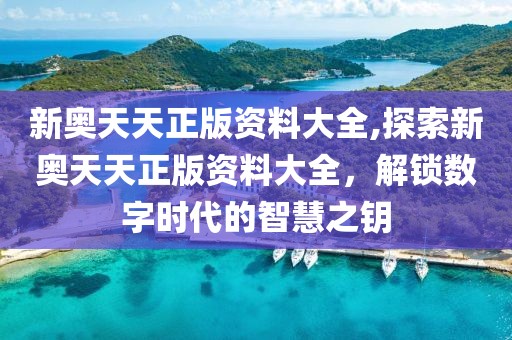 新奥天天正版资料大全,探索新奥天天正版资料大全，解锁数字时代的智慧之钥