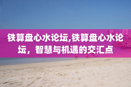铁算盘心水论坛,铁算盘心水论坛，智慧与机遇的交汇点