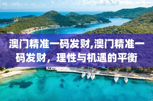 澳门精准一码发财,澳门精准一码发财，理性与机遇的平衡