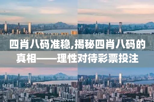 四肖八码准稳,揭秘四肖八码的真相——理性对待彩票投注