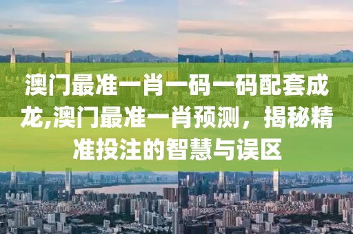 澳门最准一肖一码一码配套成龙,澳门最准一肖预测，揭秘精准投注的智慧与误区