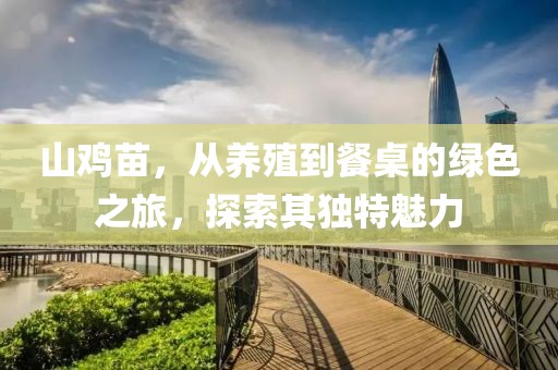 山鸡苗，从养殖到餐桌的绿色之旅，探索其独特魅力