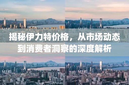 揭秘伊力特价格，从市场动态到消费者洞察的深度解析