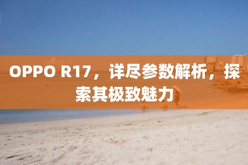 OPPO R17，详尽参数解析，探索其极致魅力