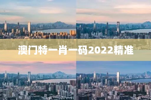 澳门特一肖一码2022精准