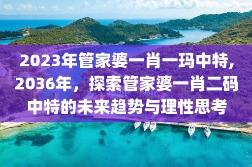 2023年管家婆一肖一玛中特,2036年，探索管家婆一肖二码中特的未来趋势与理性思考