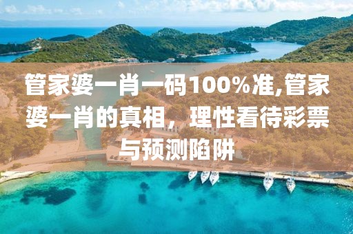 管家婆一肖一码100%准,管家婆一肖的真相，理性看待彩票与预测陷阱