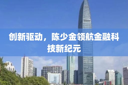 创新驱动，陈少金领航金融科技新纪元