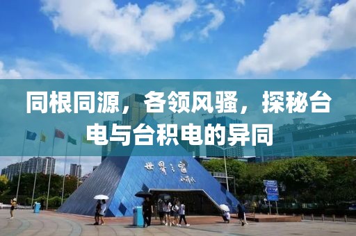 同根同源，各领风骚，探秘台电与台积电的异同