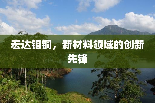 宏达钼铜，新材料领域的创新先锋