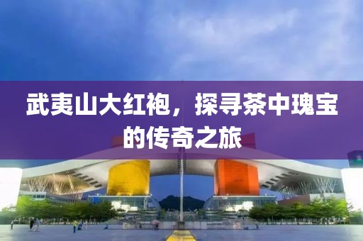 武夷山大红袍，探寻茶中瑰宝的传奇之旅