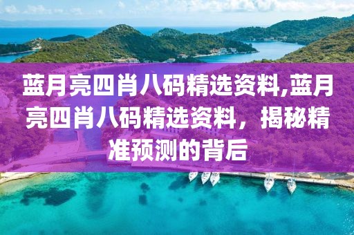 蓝月亮四肖八码精选资料,蓝月亮四肖八码精选资料，揭秘精准预测的背后