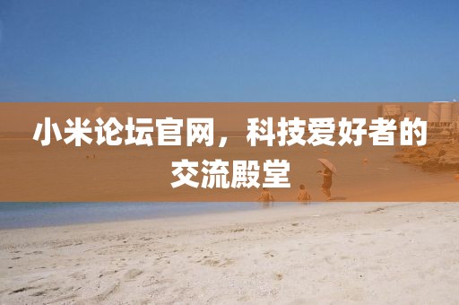小米论坛官网，科技爱好者的交流殿堂
