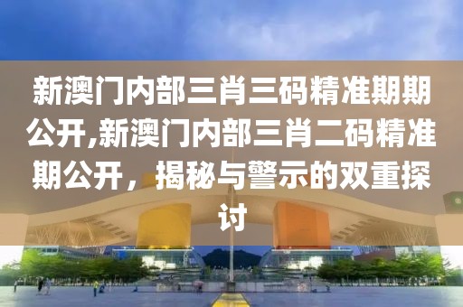 新澳门内部三肖三码精准期期公开,新澳门内部三肖二码精准期公开，揭秘与警示的双重探讨