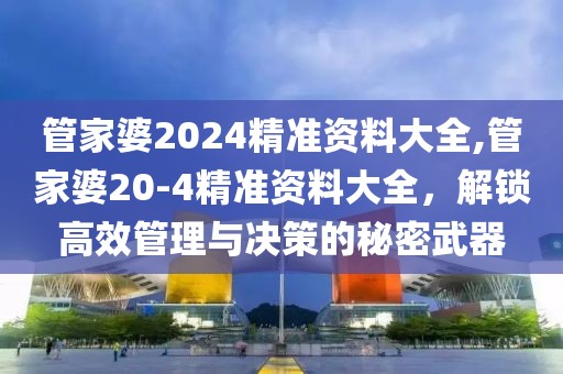 管家婆2024精准资料大全,管家婆20-4精准资料大全，解锁高效管理与决策的秘密武器