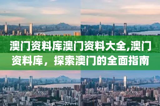 澳门资料库澳门资料大全,澳门资料库，探索澳门的全面指南