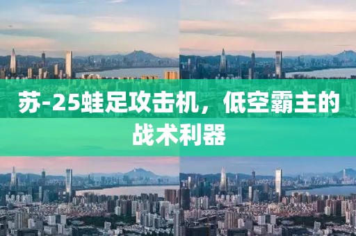 苏-25蛙足攻击机，低空霸主的战术利器