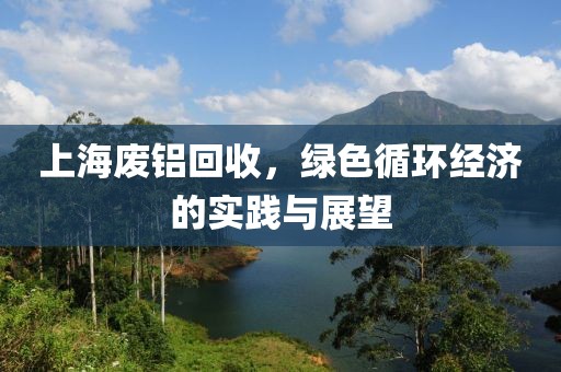 上海废铝回收，绿色循环经济的实践与展望