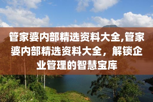 管家婆内部精选资料大全,管家婆内部精选资料大全，解锁企业管理的智慧宝库